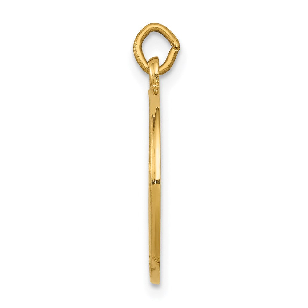 Million Charms 14K Yellow Gold Themed Religious Saint John Baptist Medal Charm