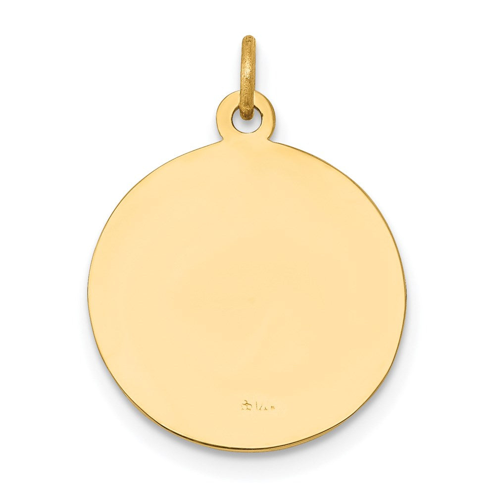 Million Charms 14K Yellow Gold Themed Religious Saint John Baptist Medal Charm