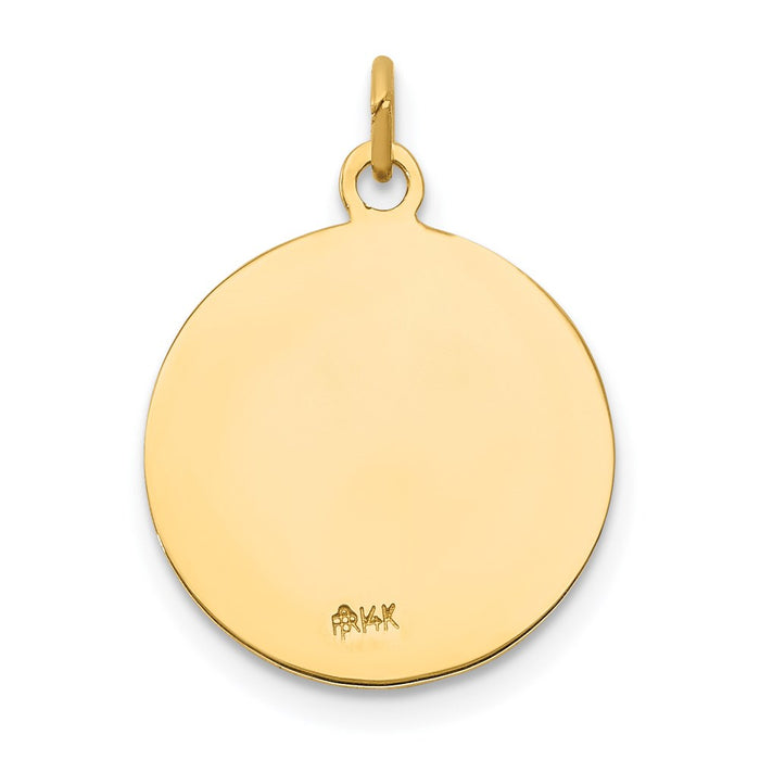 Million Charms 14K Yellow Gold Themed Religious Saint Andrew Medal Charm