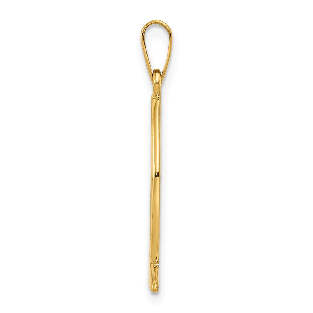 Million Charms 14K Yellow Gold Themed Ichthus Fish Charm