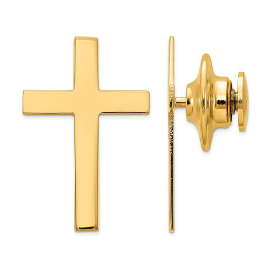 Occasion Gallery, Men's Accessories, 14k Yellow Gold Cross Tie Tac
