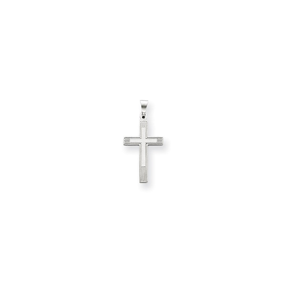 Million Charms 14K White Relgious Cross Charm