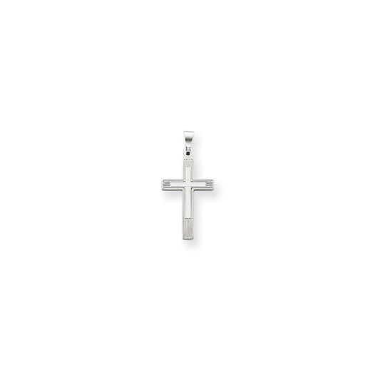 Million Charms 14K White Relgious Cross Charm