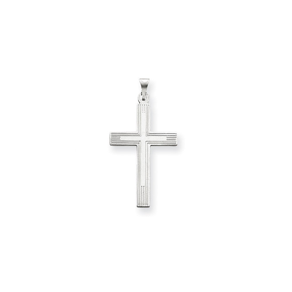 Million Charms 14K White Relgious Cross Charm