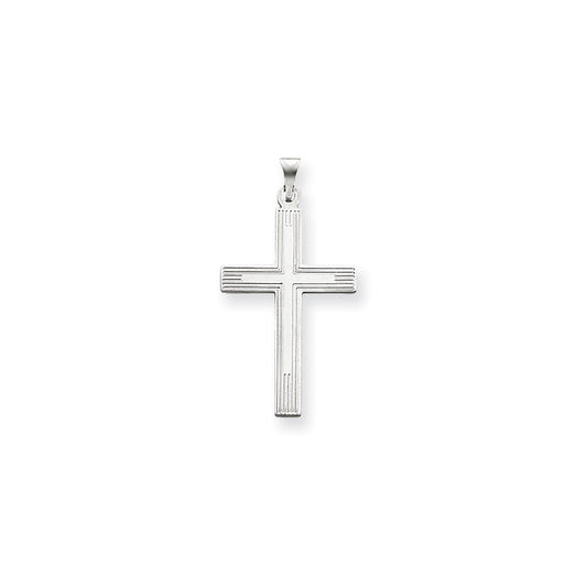 Million Charms 14K White Relgious Cross Charm