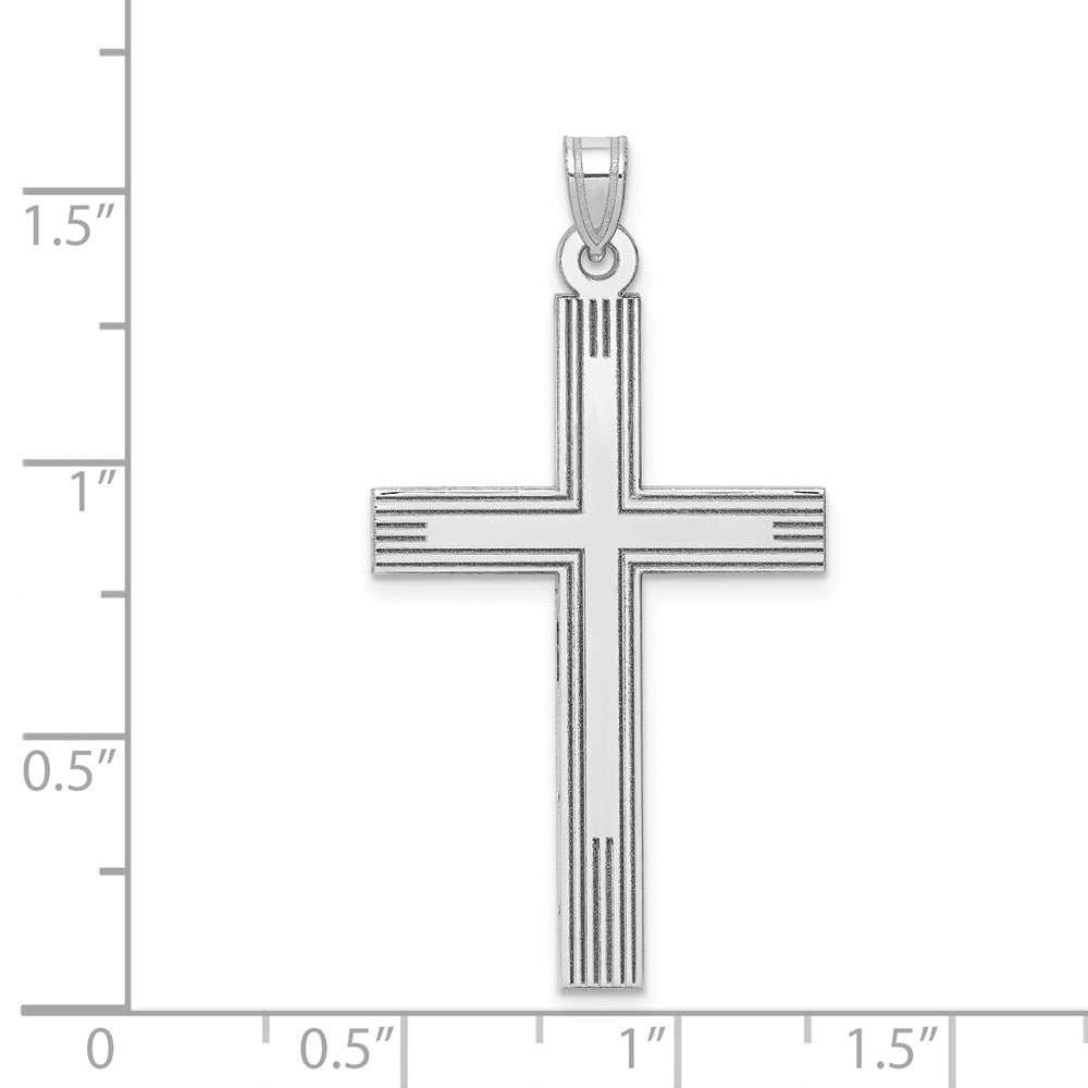 Million Charms 14K White Relgious Cross Charm