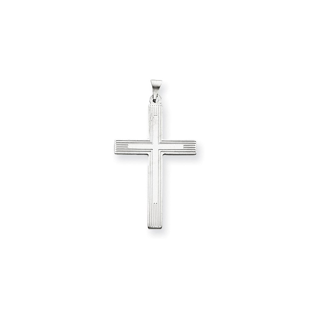 Million Charms 14K White Relgious Cross Charm