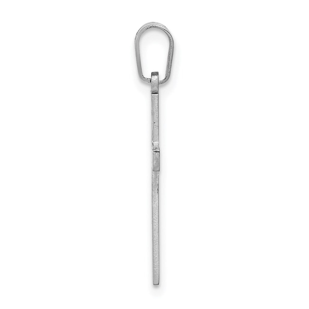 Million Charms 14K White Relgious Cross Charm