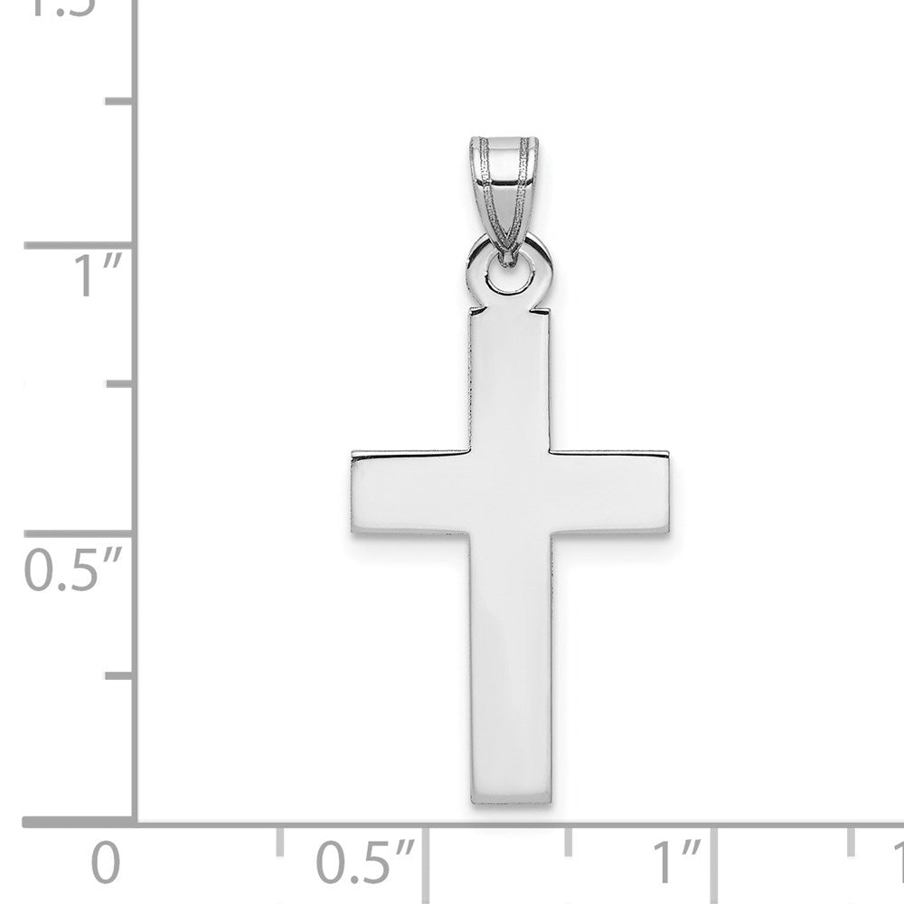 Million Charms 14K White Gold Themed Relgious Cross Pendant