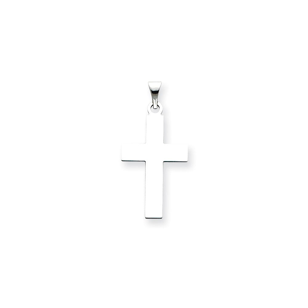 Million Charms 14K White Gold Themed Relgious Cross Pendant
