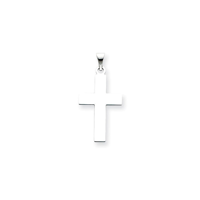 Million Charms 14K White Gold Themed Relgious Cross Pendant