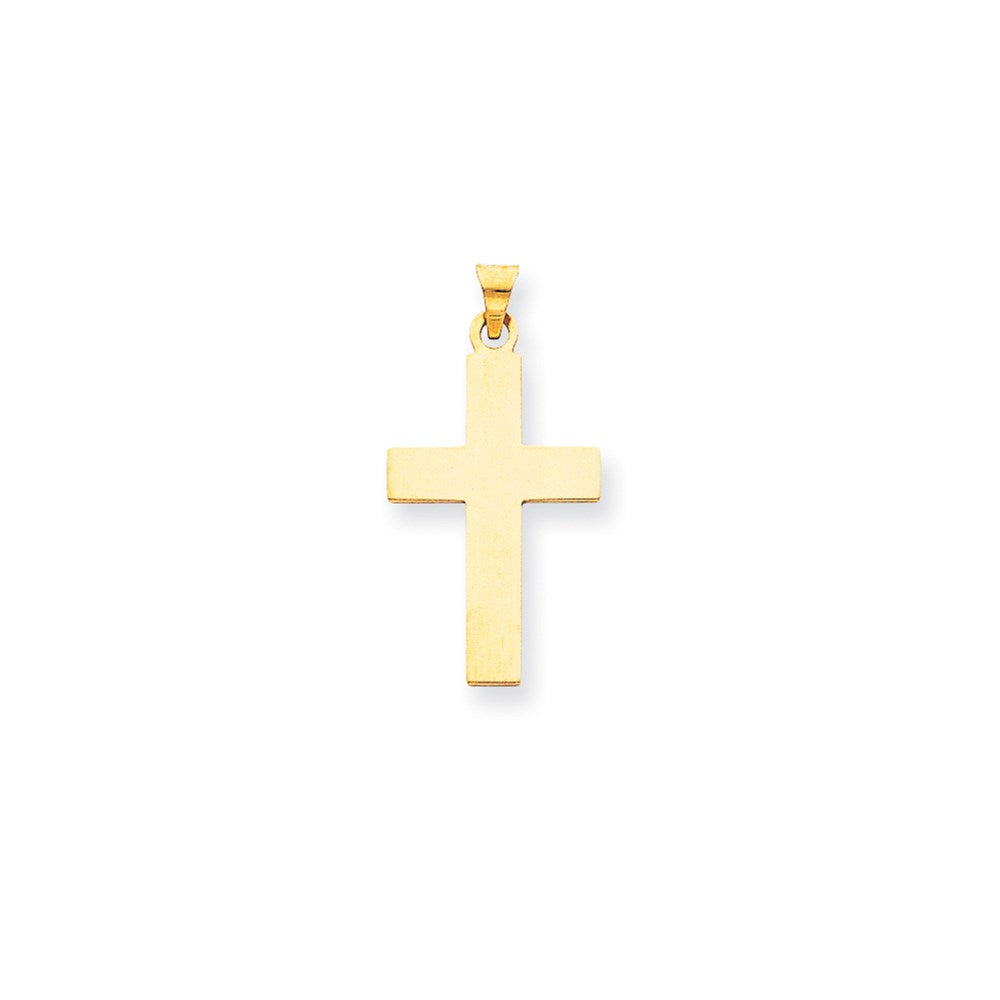 Million Charms 14K Yellow Gold Themed Polished Relgious Cross Charm
