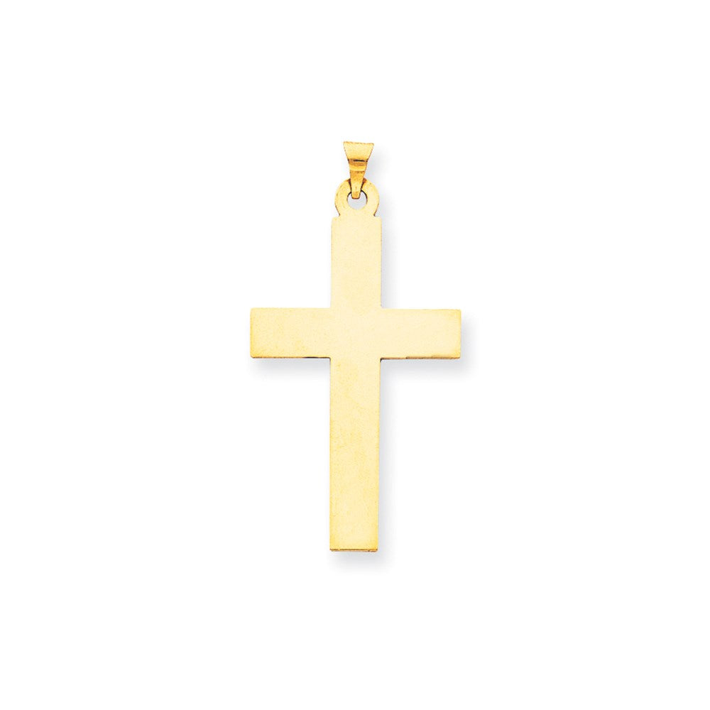 Million Charms 14K Yellow Gold Themed Polished Relgious Cross Charm