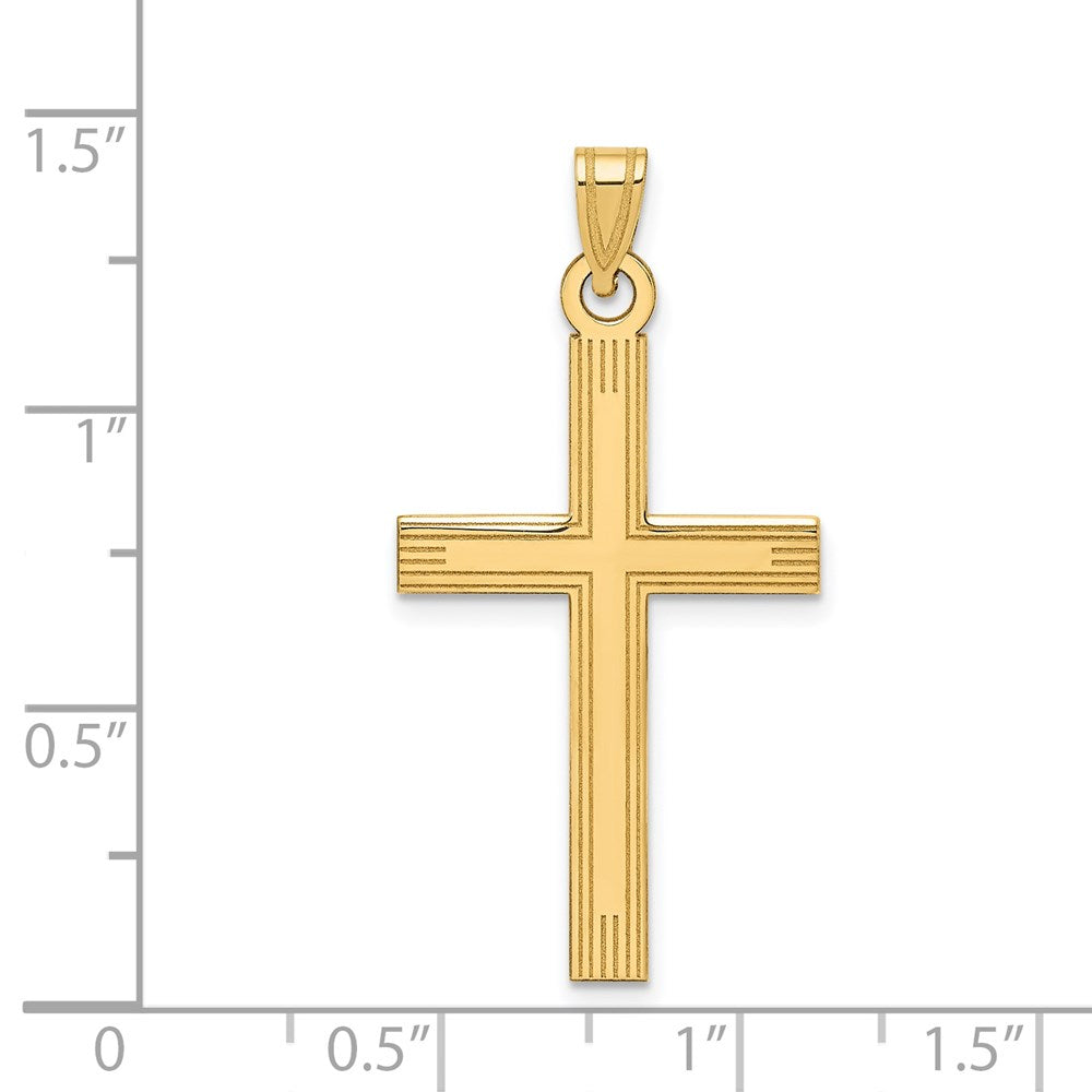 Million Charms 14K Yellow Gold Themed Relgious Cross Charm