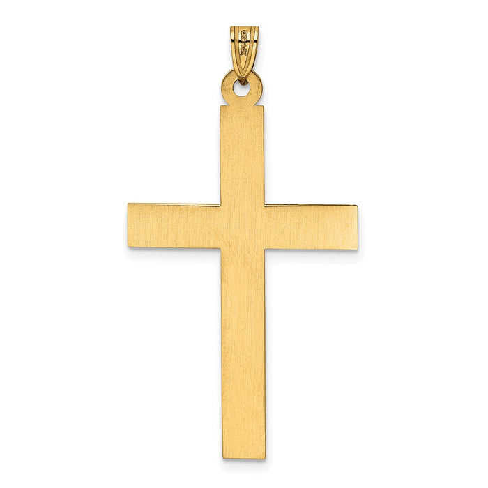 Million Charms 14K Yellow Gold Themed Relgious Cross Charm