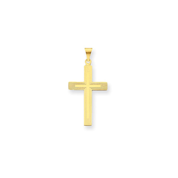 Million Charms 14K Yellow Gold Themed Relgious Cross Charm