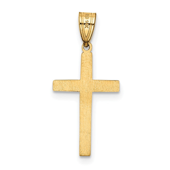 Million Charms 14K Yellow Gold Themed Relgious Cross Charm