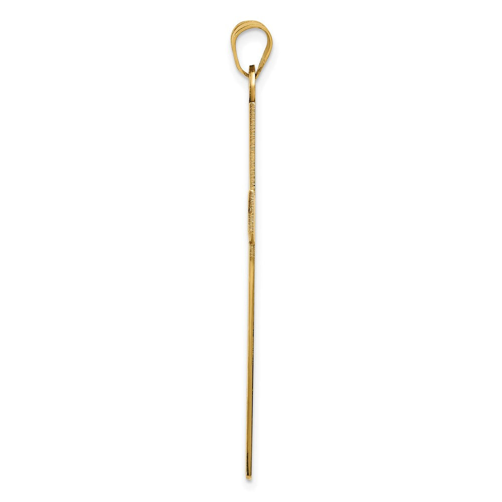 Million Charms 14K Yellow Gold Themed Relgious Cross Pendant