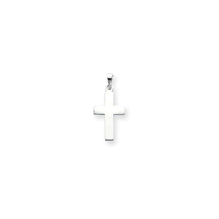 Million Charms 14K White Gold Themed Relgious Cross Pendant