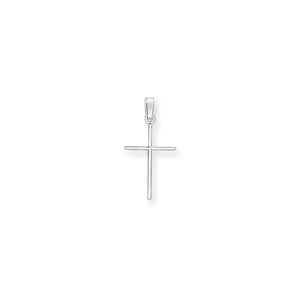 Million Charms 14K White Gold Themed Relgious Cross Charm