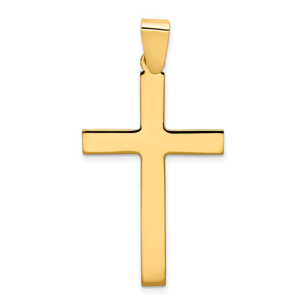 Million Charms 14K Yellow Gold Themed Polished Relgious Cross Pendant