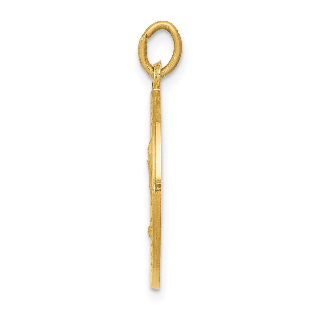 Million Charms 14K Yellow Gold Themed Religious Saint Andrew Medal Pendant