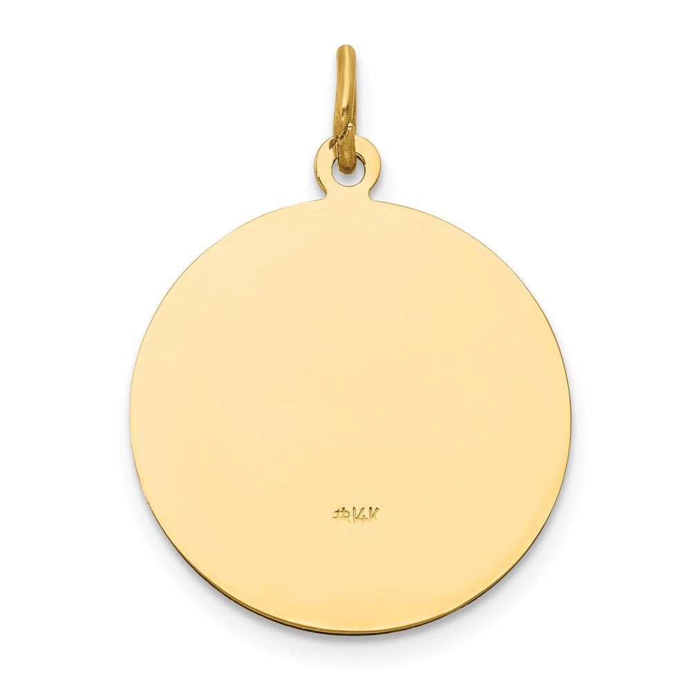 Million Charms 14K Yellow Gold Themed Religious Saint Andrew Medal Pendant