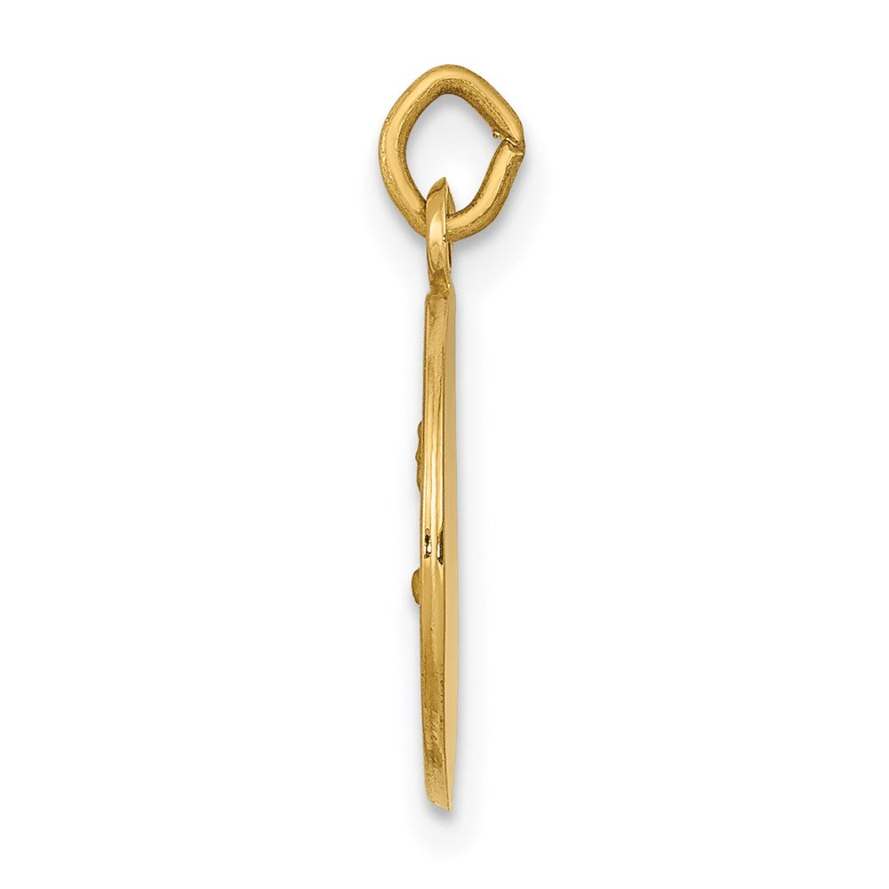 Million Charms 14K Yellow Gold Themed Religious Saint John Medal Charm