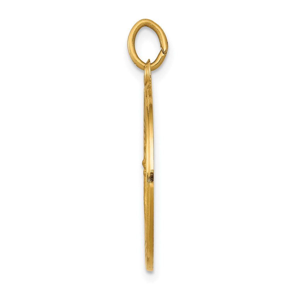 Million Charms 14K Yellow Gold Themed Religious Saint John Baptist Medal Pendant