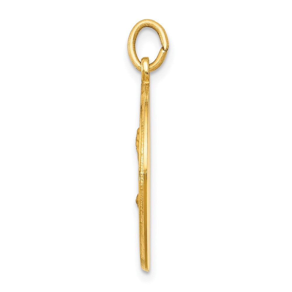 Million Charms 14K Yellow Gold Themed Religious Saint Matthew Medal Pendant