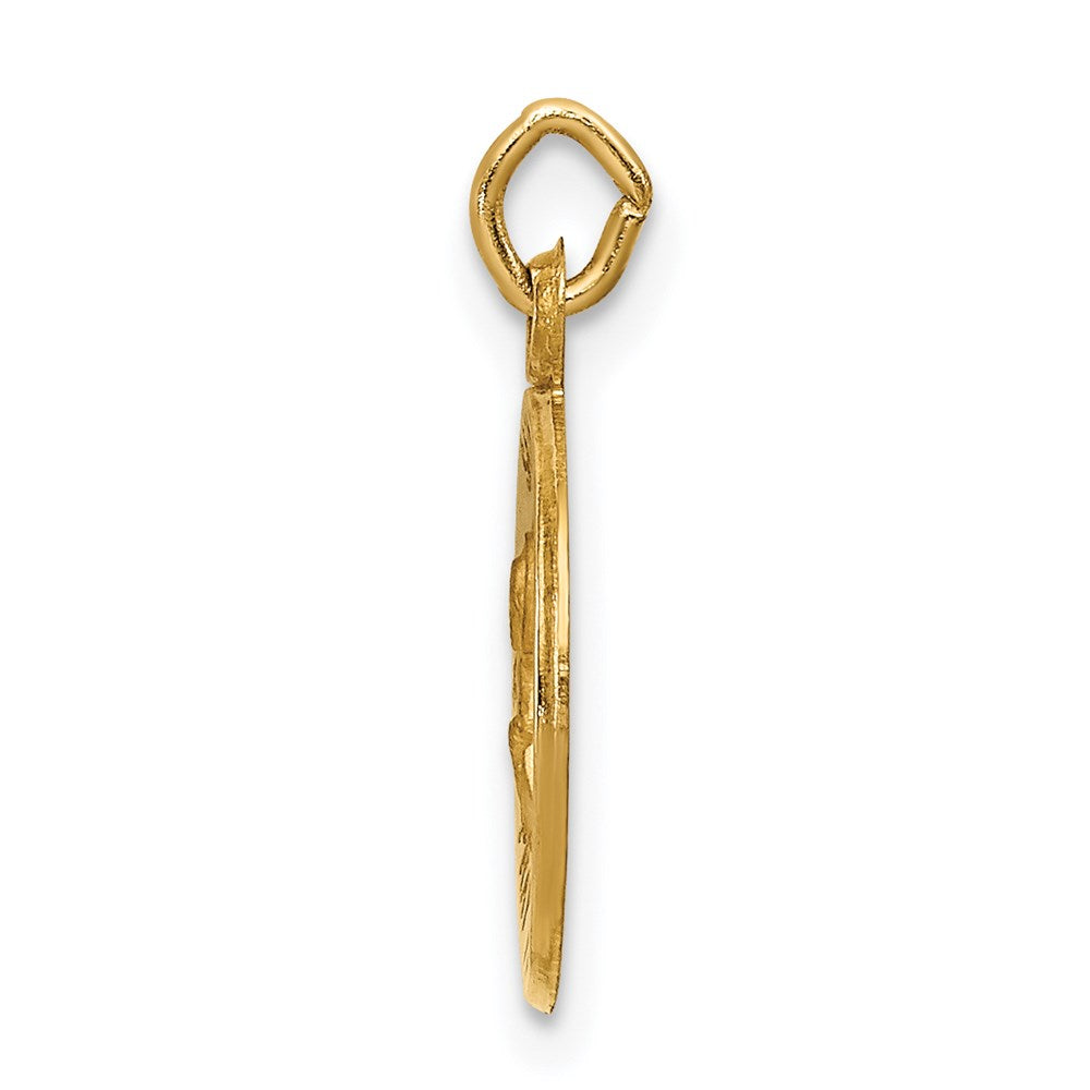 Million Charms 14K Yellow Gold Themed Religious Saint Peter Medal Charm