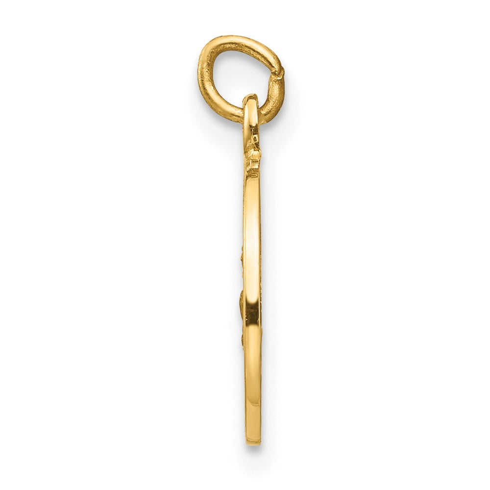 Million Charms 14K Yellow Gold Themed Religious Saint Roch Medal Charm