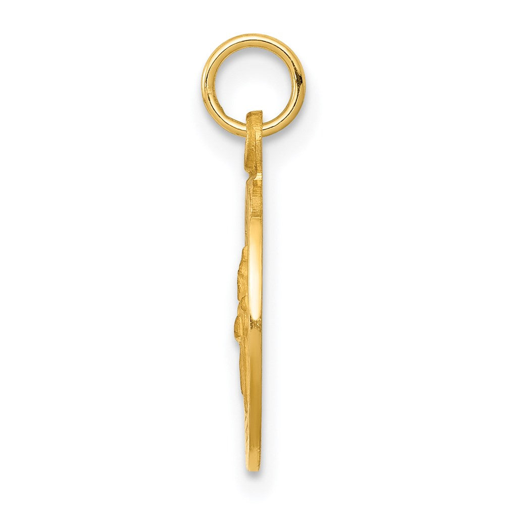 Million Charms 14K Yellow Gold Themed Religious Saint Patrick Medal Charm