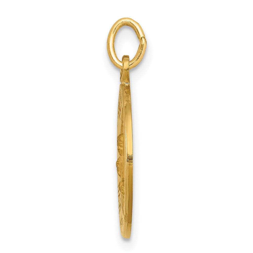 Million Charms 14K Yellow Gold Themed Infant Jesus Medal Charm