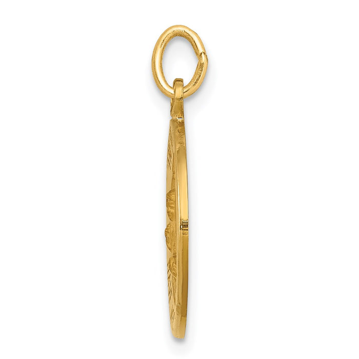 Million Charms 14K Yellow Gold Themed Infant Jesus Medal Charm