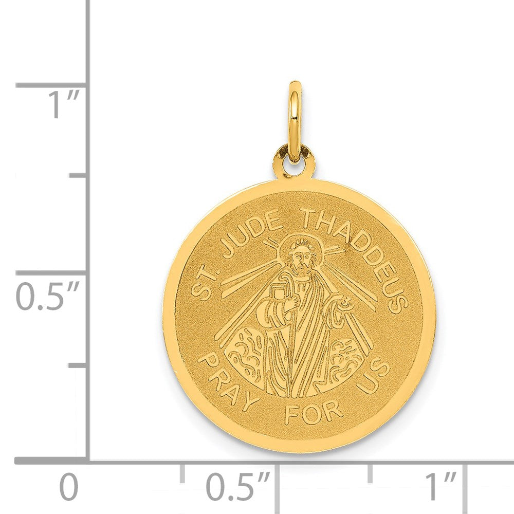 Million Charms 14K Yellow Gold Themed Religious Saint Jude Thaddeus Charm