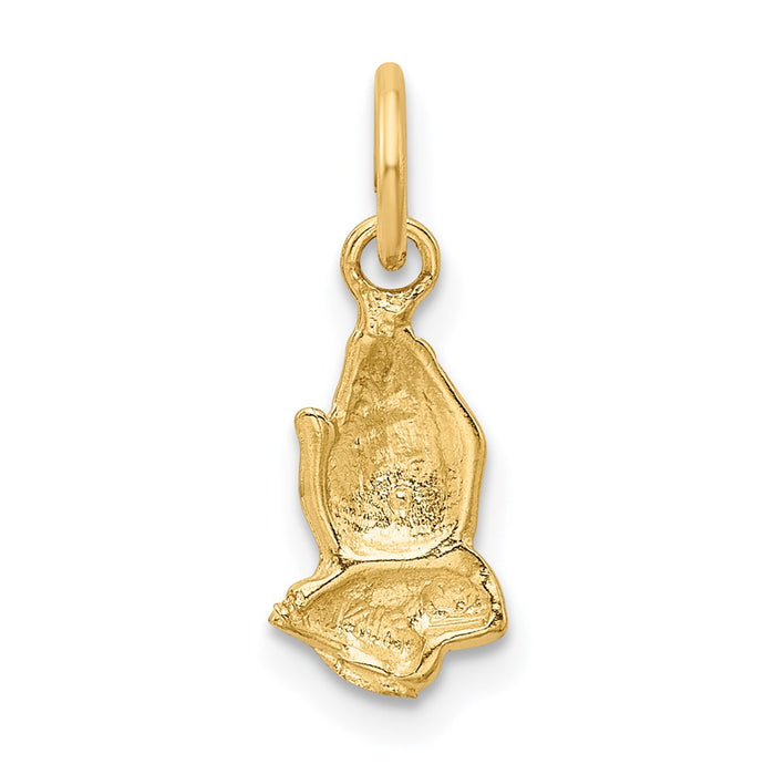 Million Charms 14K Yellow Gold Themed Praying Hands Charm