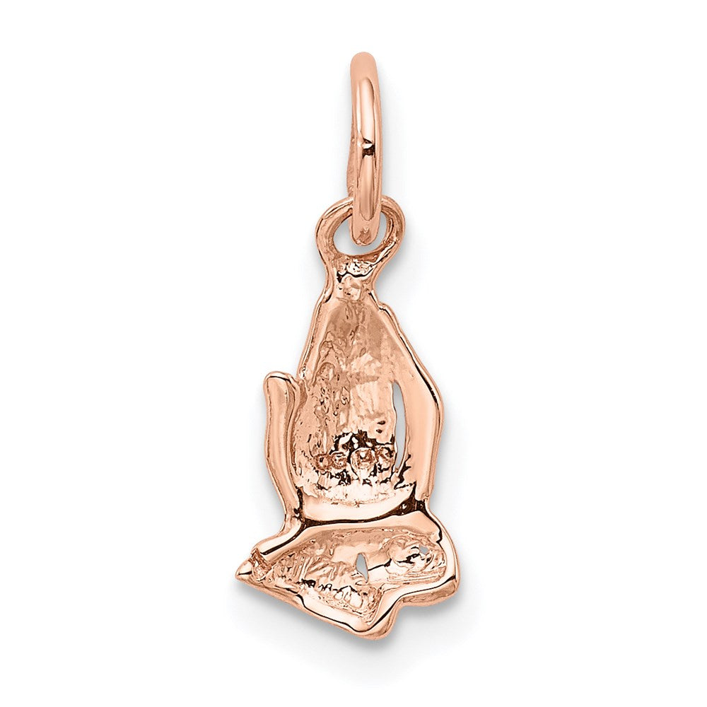 Million Charms 14K Rose Gold Themed Praying Hands Charm