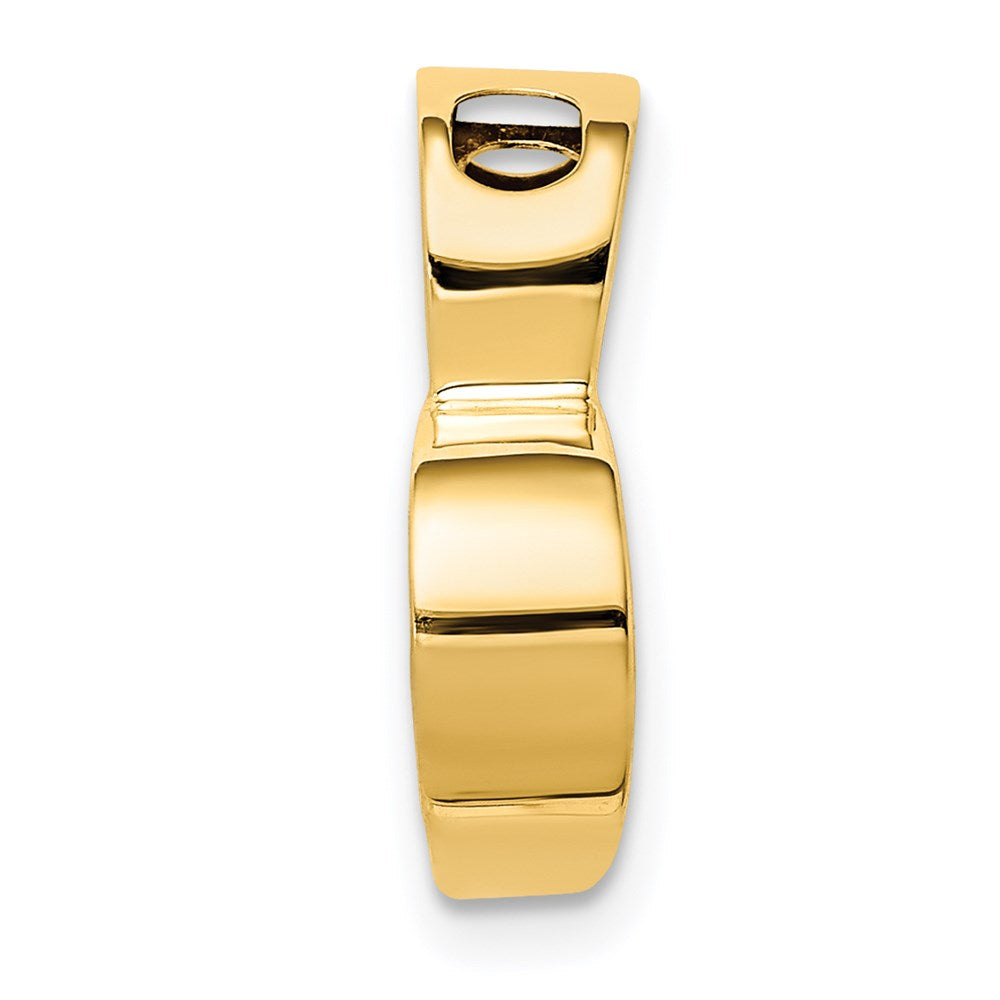 Million Charms 14K Yellow Gold Themed Chain Slide Heart