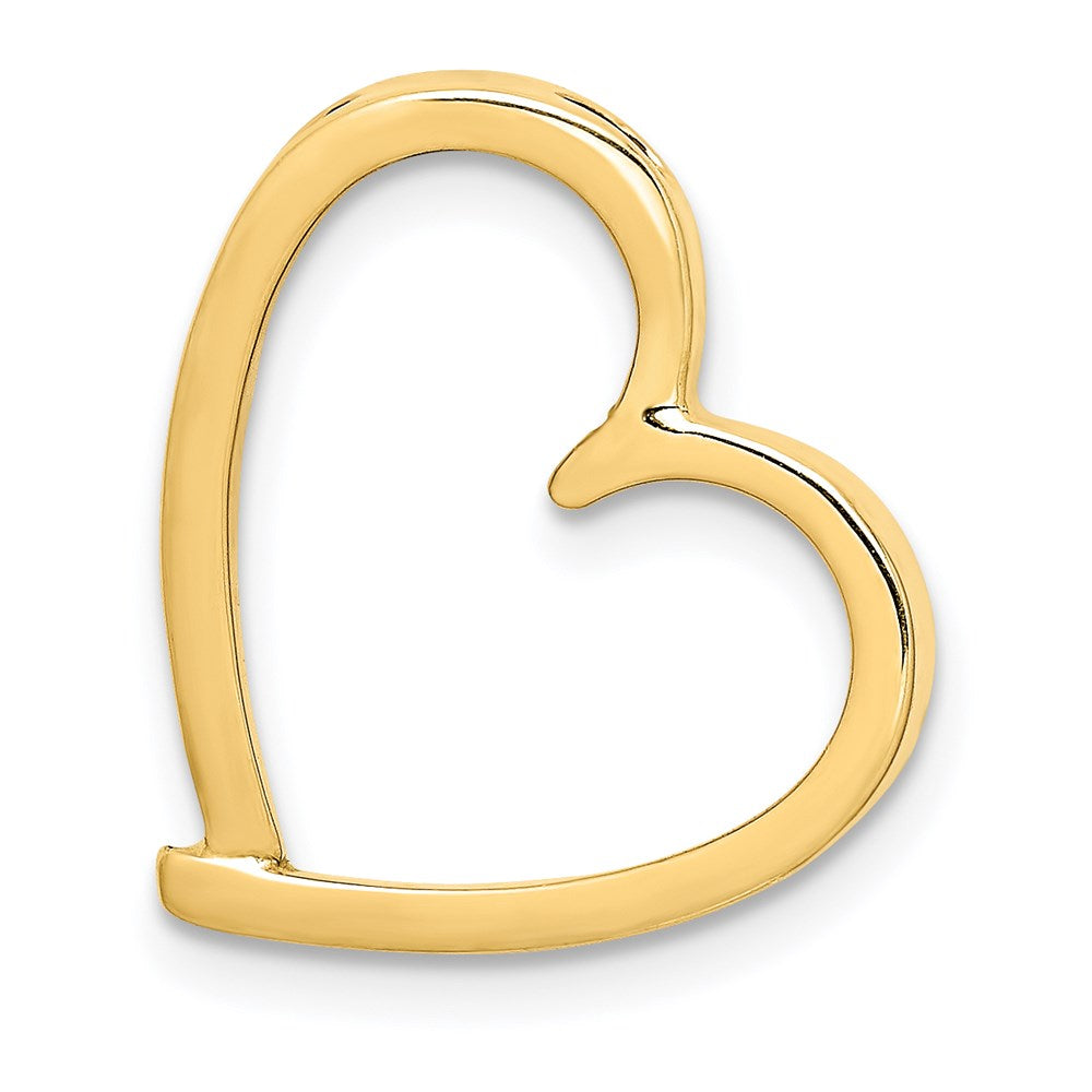 Million Charms 14K Yellow Gold Themed Chain Slide Heart