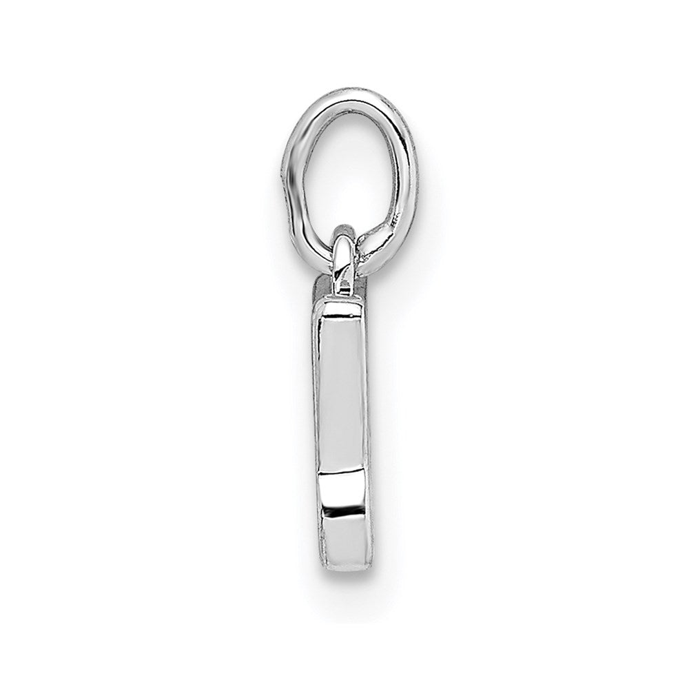 Million Charms 14K White Gold Themed Cut-Out Butterfly Pendant