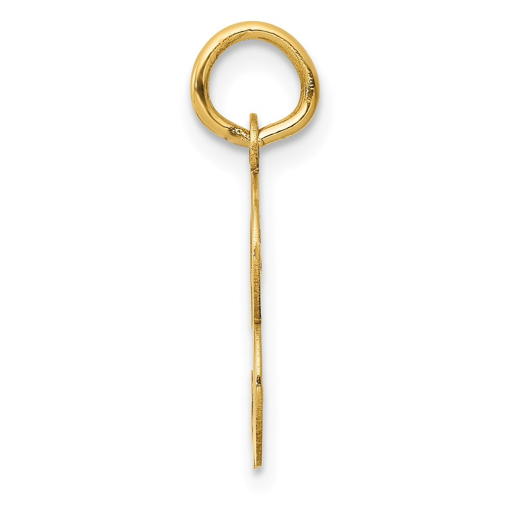 Million Charms 14K Yellow Gold Themed Alphabet Letter Initial B Charm
