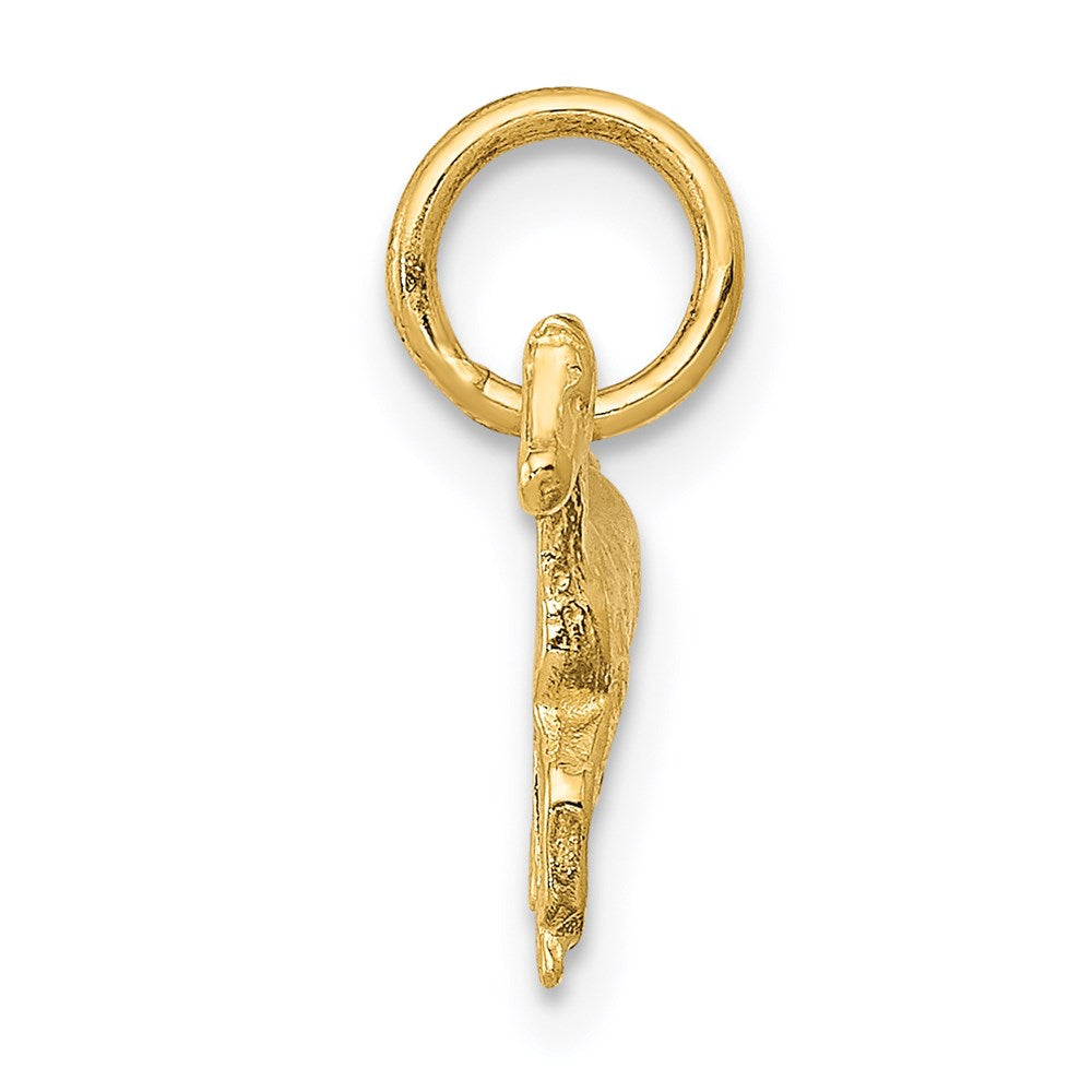 Million Charms 14K Yellow Gold Themed Polished Horse Charm
