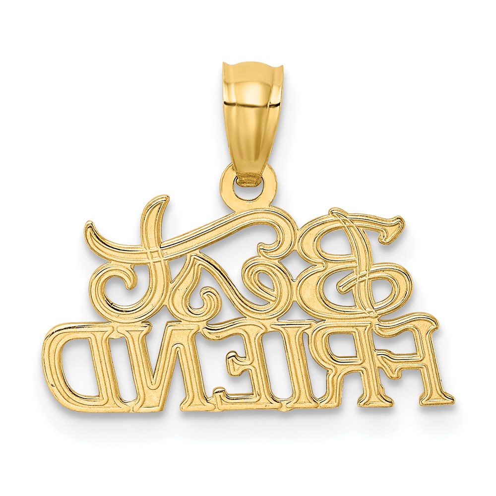 Million Charms 14K Yellow Gold Themed Best Friends Pendant