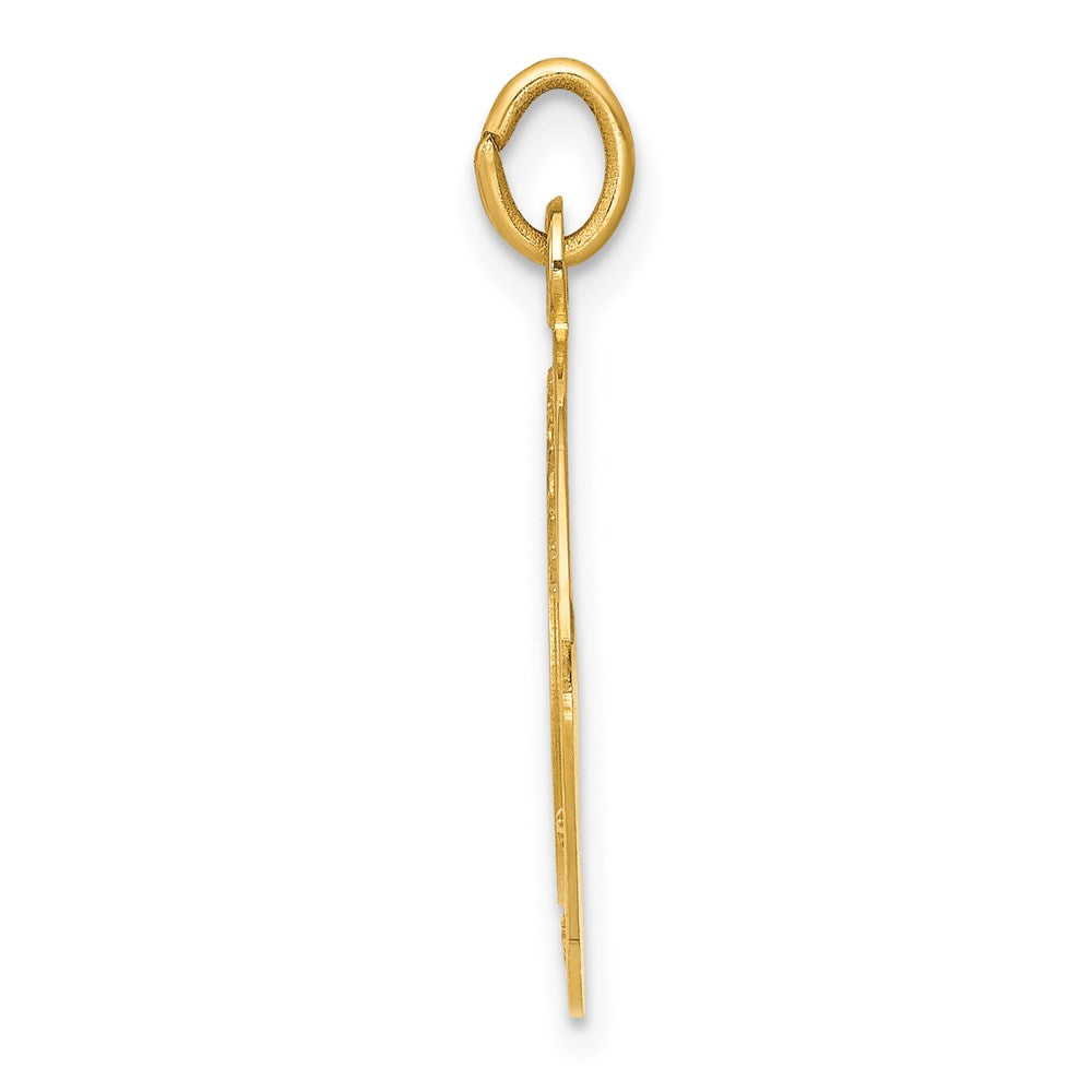 Million Charms 14K Yellow Gold Themed U.S. Army Insignia Disc Pendant