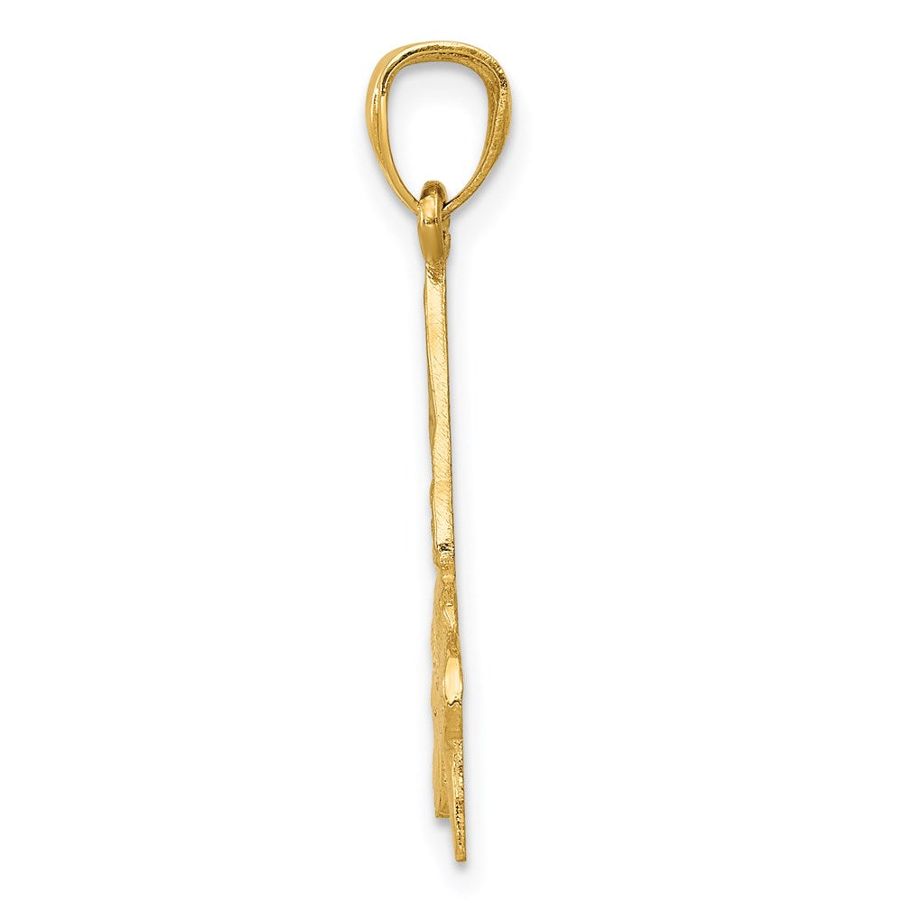 Million Charms 14K Yellow Gold Themed Hummingbird Pendant