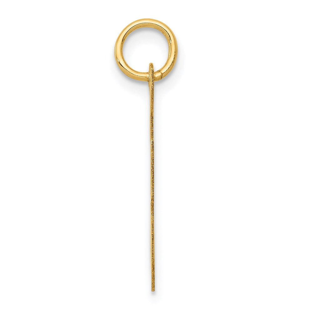 Million Charms 14K Yellow Gold Themed Large Script Alphabet Letter Initial F Charm