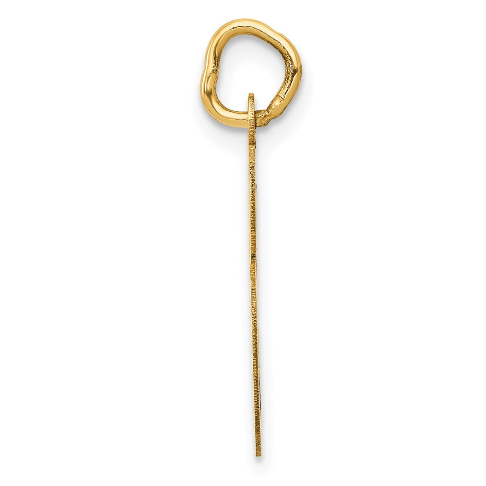Million Charms 14K Yellow Gold Themed Large Script Alphabet Letter Initial S Charm